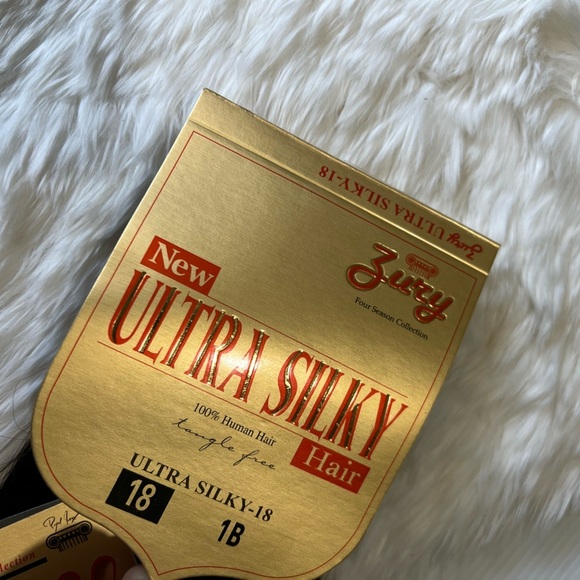 Ultra Silky 100% Human hair 1# Black Straight Hair Extensions wefts - Picture 5 of 6